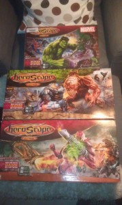 Three boxes of HeroScape